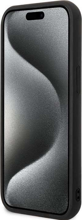 Produktbild Karl Lagerfeld Hülle 3D Rubber Karl & Choupette, Schwarz Series (Apple iPhone 15 Plus)