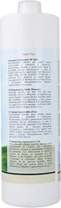 Produktbild Ever Ego Italy Garlic Shampoo für beschädigtes, gebleichtes oder gefärbtes Haar 1L Flasche 33.8 fl oz. (1000 ml, Flüssiges Shampoo)
