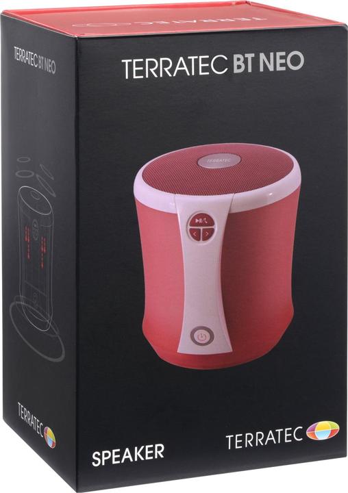 Produktbild Terratec Concert BT NEO pink Bluetooth 2.1 f. kabellose Wiedergabe Aux Freisprechfunktion Micro SD Einschu... (5 h, Batteriebetrieb, Stromversorgung über USB, Akkubetrieb)