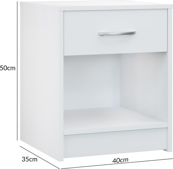Actual product image Casaria Nachttisch (50 x 40 x 35 cm)