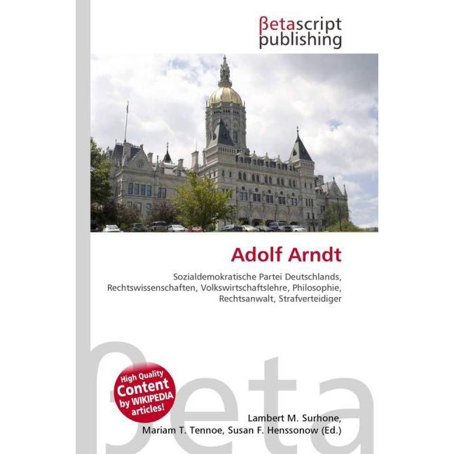 Adolf Arndt, Ratgeber