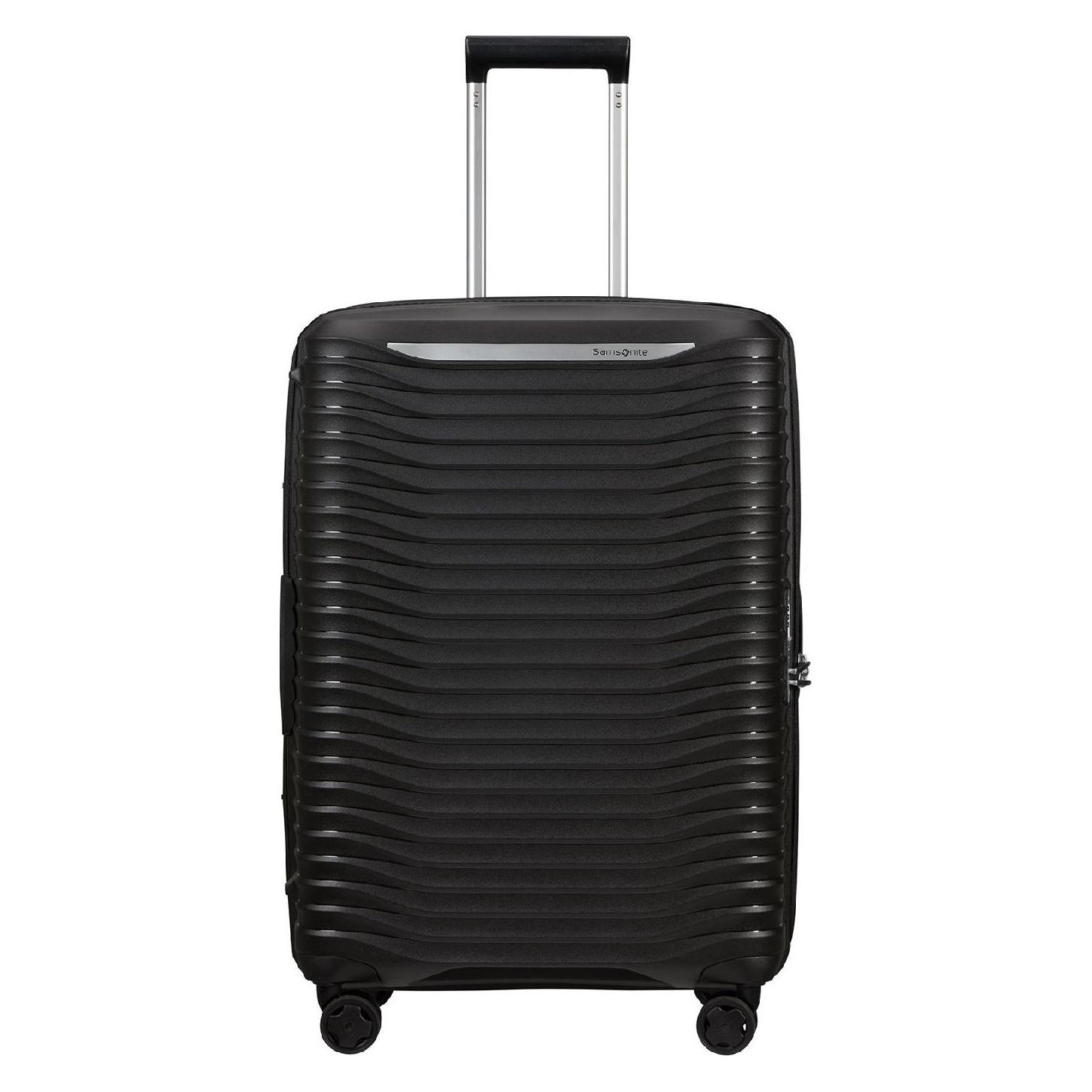 Samsonite, Koffer, Reiskoffer - Upscape Spinner 4 Wiel 68/25 Uitbreidbaar Zwart, Zwart, (83 l)
