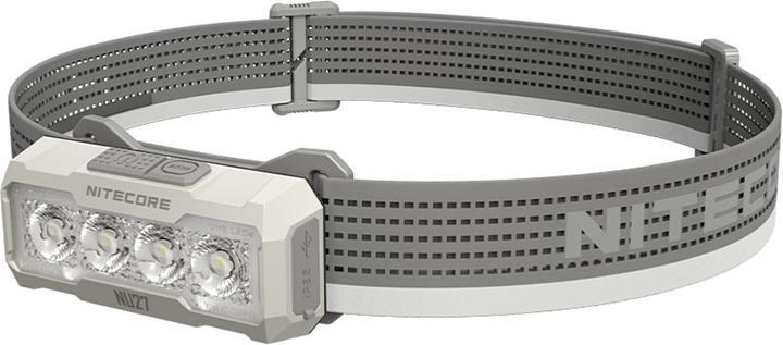 Nitecore NU27 Lampada frontale ultraleggera per esterni bianco alpino (600 lm)