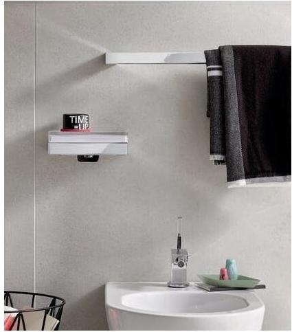 Actual product image Emco liaison soap dispenser (railing) 182100106 crystal glass, metal p., 365ml, chrome chrome crystal