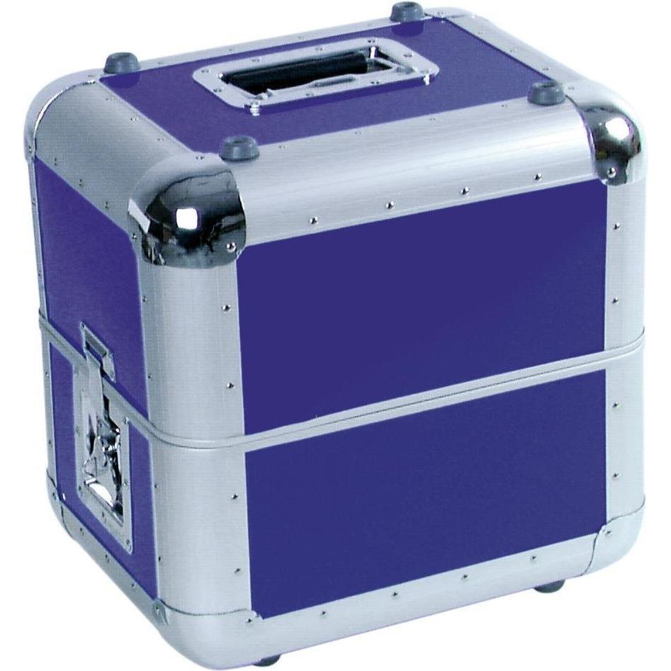 Roadinger Platten-Case ALU 50/50 abgerundet dunkelblau (Zubehör), Audio Racks + Cases, Blau