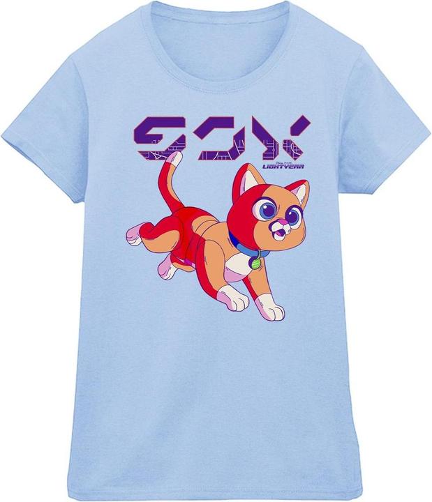 Actual product image Disney Womens/Ladies Lightyear Sox Digital Cute Cotton T-Shirt (L)
