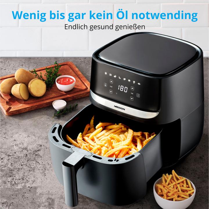 Actual product image Medion Hot Air Deep Fryer MD 10532, 1 kg, Black