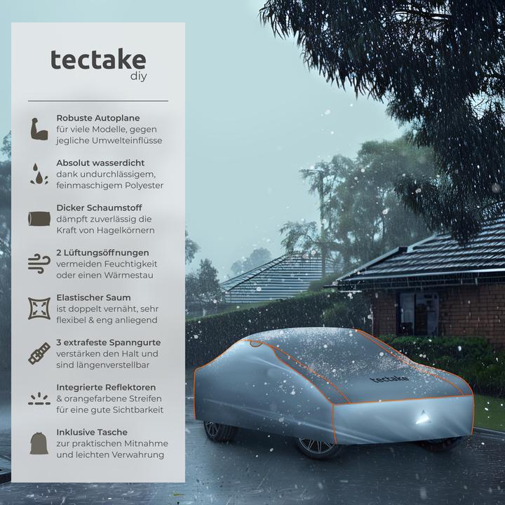 Image du produit tectake Telo copriauto antigrandine impermeabile, traspirante