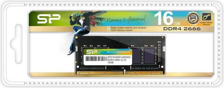 Produktbild Silicon Power SP016GBSFU266X02 Speichermodul GB DDR4 (1 x 16GB, 2666 MHz, DDR4-RAM, SO-DIMM)