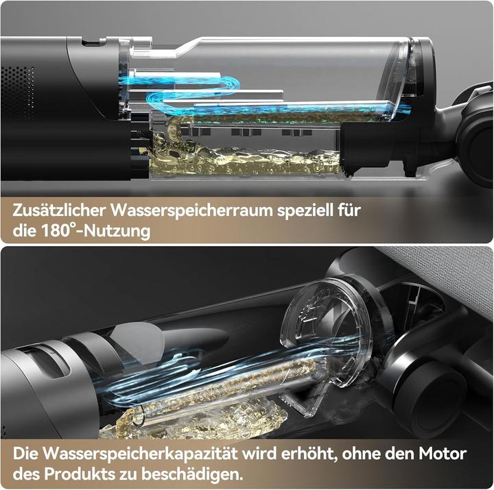 Produktbild Jonr ED12 Pro Max Nass Trockensauger,180°liegend,75°C Heisswasser-Selbstreinigung Heissluft-Trocknung