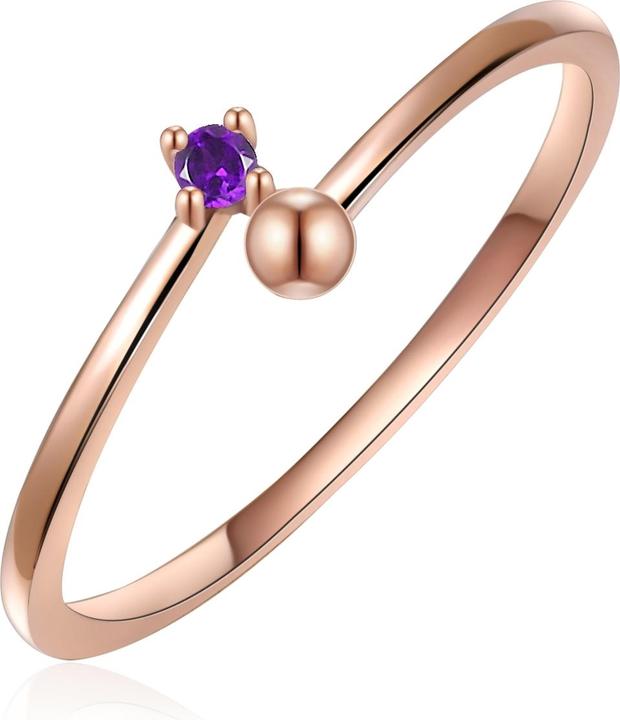 Immagine prodotto Glanzstücke München Donna Argento Ametista Oro Rosa - 15538 (60, 925 Argento)