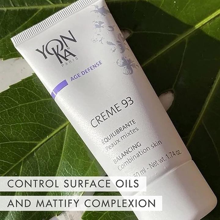 Actual product image Yon-Ka Creme 93 Mattifying Moisturizer 50ml Balancing Facial Cream for Combination Skin with Vitamin (50 ml, Day cream)