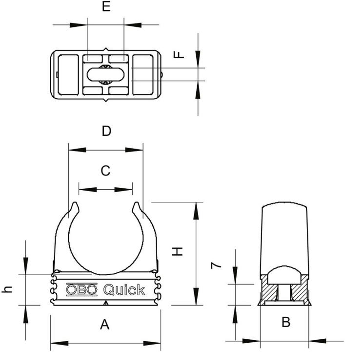 Produktbild OBO Bettermann Quick-Klemmschelle