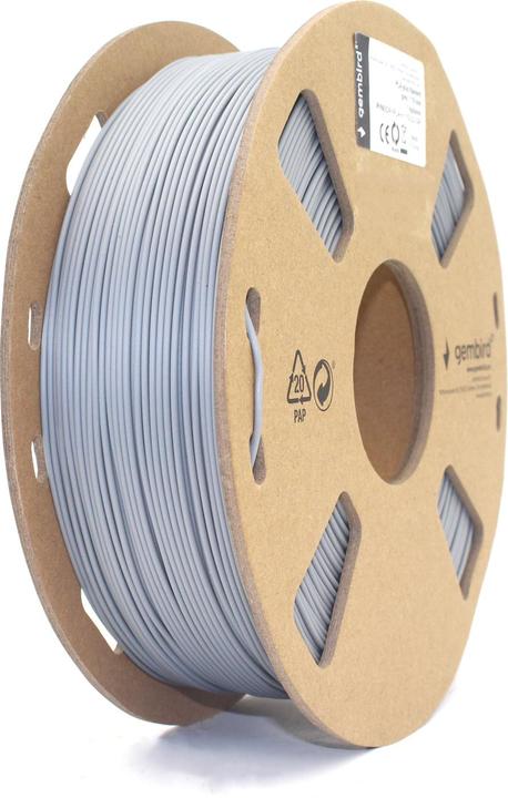 Produktbild Gembird Filamentcassette PLA schmale Spule (PLA, 1.75 mm, 1000 g, Grau)