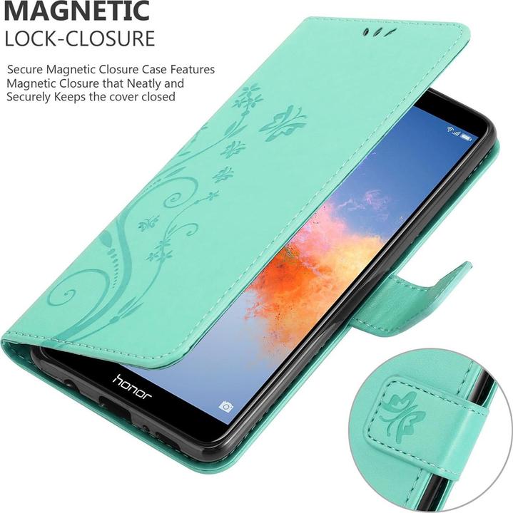 Actual product image Cadorabo Flower Book Cover (Honor 7X)