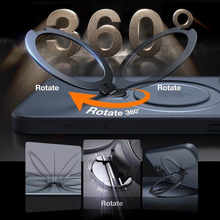 Produktbild Torras Upro Ostand Spin Series (Apple iPhone 15 Pro)