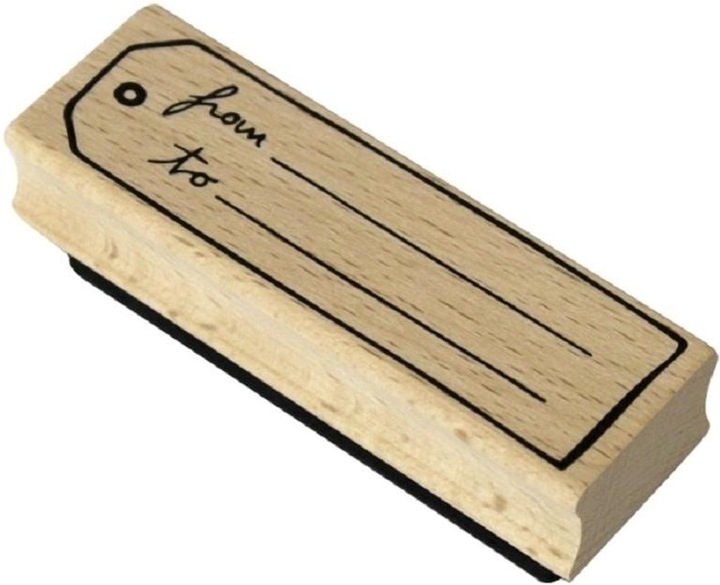 Actual product image Artoz Motif stamp From...to... Text, light brown