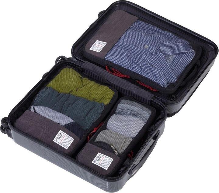 Produktbild Troika BUSINESS PACKING CUBES Reise-Kompressionstaschen Set, grau/schwarz (Packsystem)