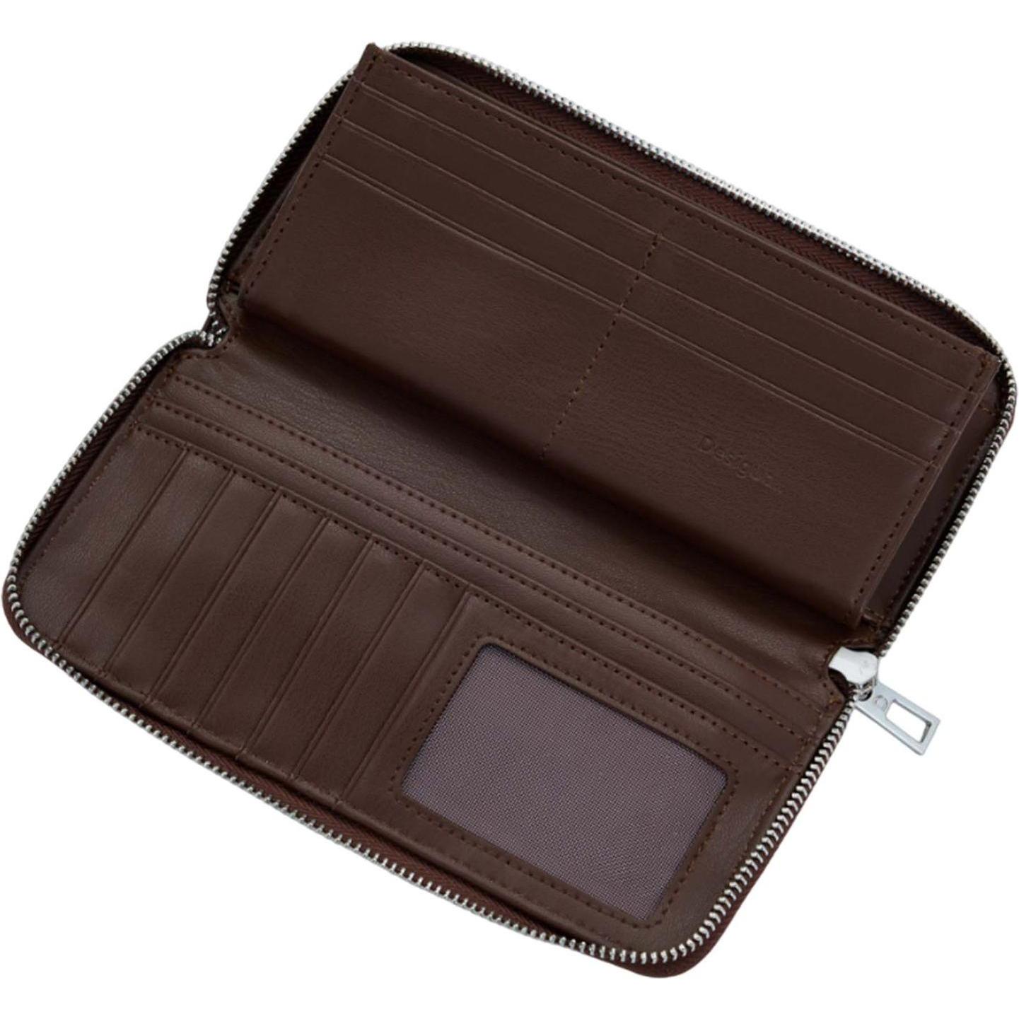 Desigual Donna Marrone Donne, Portafoglio, Fibonacci Fiona Geldbörse 16 Cm,