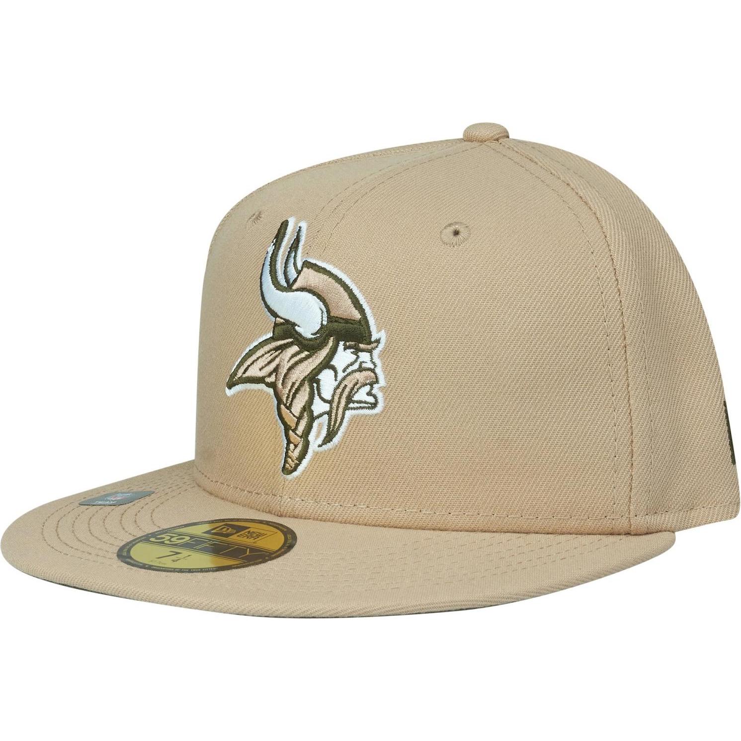 Thumbnail - New Era, Herren, Cap, 59Fifty Cap - ANNIVERSARY Minnesota Vikings - 7 3/4, Beige, (7 3/4)
