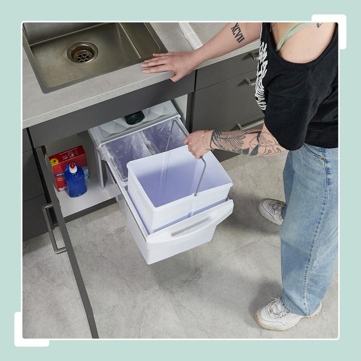 Image du produit Relaxdays Poubelle intégrée (40 l)