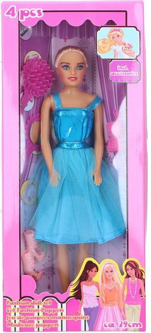 Actual product image Eddy Toys Fashion doll set 4 pcs 29cm PL
