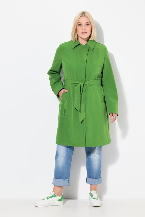 Produktbild Ulla Popken HYPRAR Softshell-Trenchcoat, wasserabweisend, Gürtel (50, 52)
