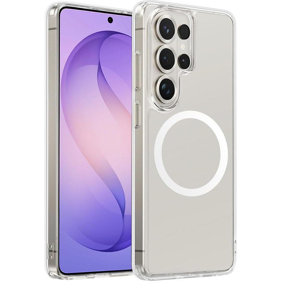 BlueO - Crystal+ Anti-Drop Series MagSafe - Samsung Galaxy S26 Ultra - Clear (Samsung Galaxy S26 Ultra), Cover smartphone, Trasparente