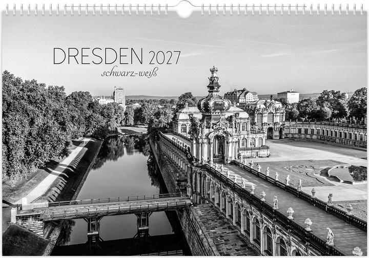 Produktbild Kalender Dresden schwarz / weiss 2027