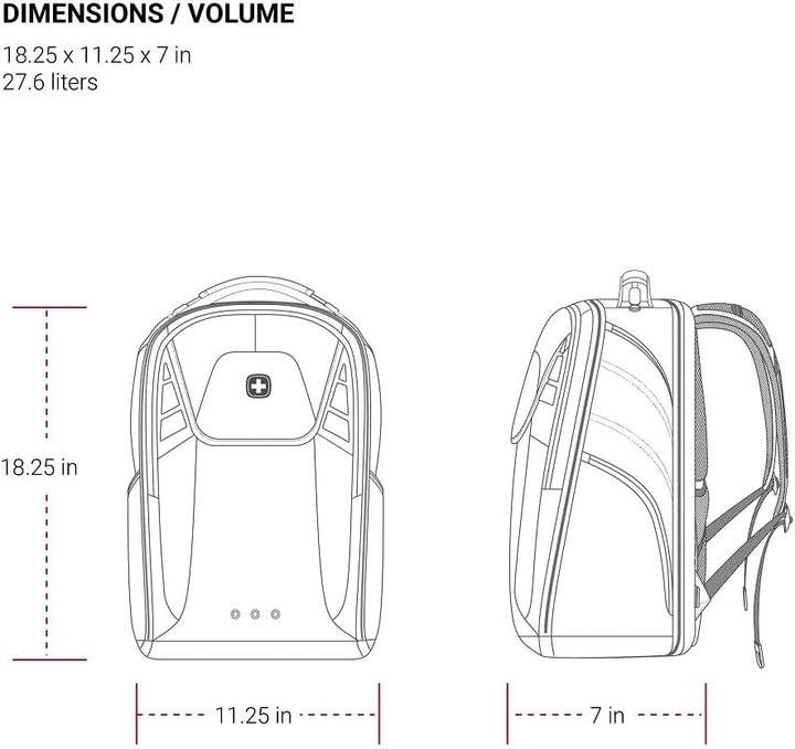 Actual product image Wenger Scansmart Laptop Backpack