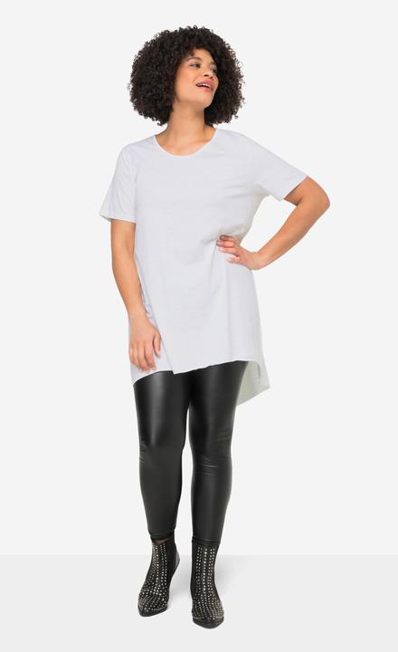 Image du produit Angel of Style T-shirt long à col rond, manches courtes et ourlet arrondi (48)