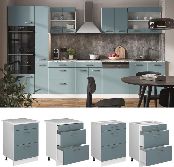 Produktbild Vicco R-Line mit Schubladen, AP Anthrazit (60 x 60 x 81.5 cm)