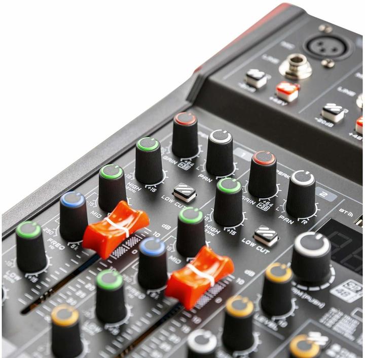 Produktbild Vonyx VM-KG06 - 6-kanaals mengpaneel Bluetooth, DSP, mp3 speler en USB audio interface (Studio- und Livemixer)