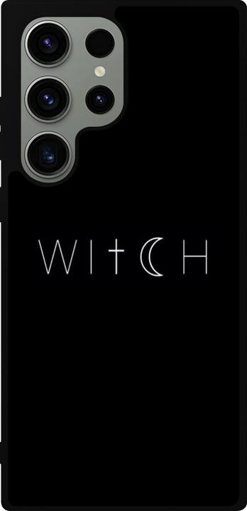 Image du produit PhoneLook Coque Silicone rigide noir Halloween 22 witch word (Samsung Galaxy S23 Ultra)