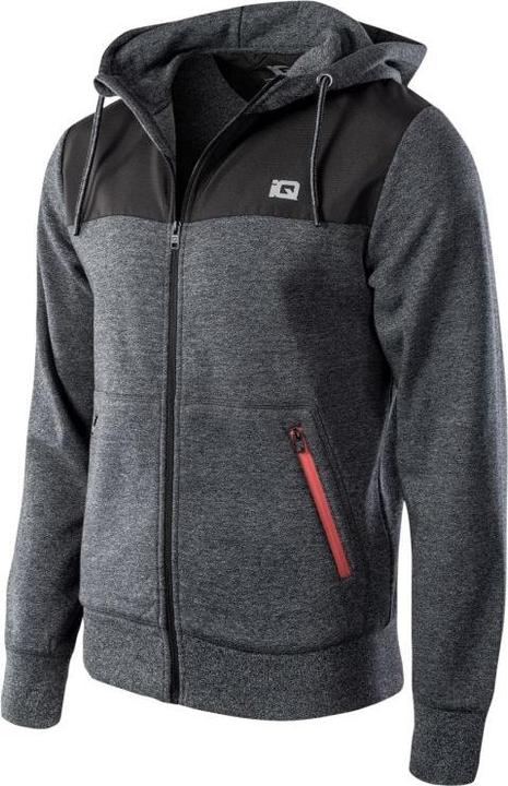 Immagine prodotto IQ Męska bluza SARIN 11540-BLK ME/BLK/S O black melange/black/spicy orange rozmiar S (S)