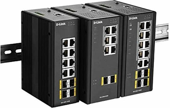 Produktbild D-Link 8 Port L2 Managed Industrie Switch with 6 x 10/100/1000BaseTX ports 4 PoE & 2 x 100/1000BaseSFP p... (8 Ports)