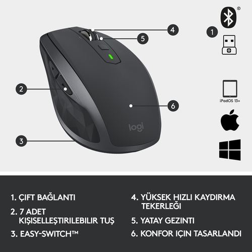 Productafbeelding Logitech MX Anywhere 2S (Draadloze)