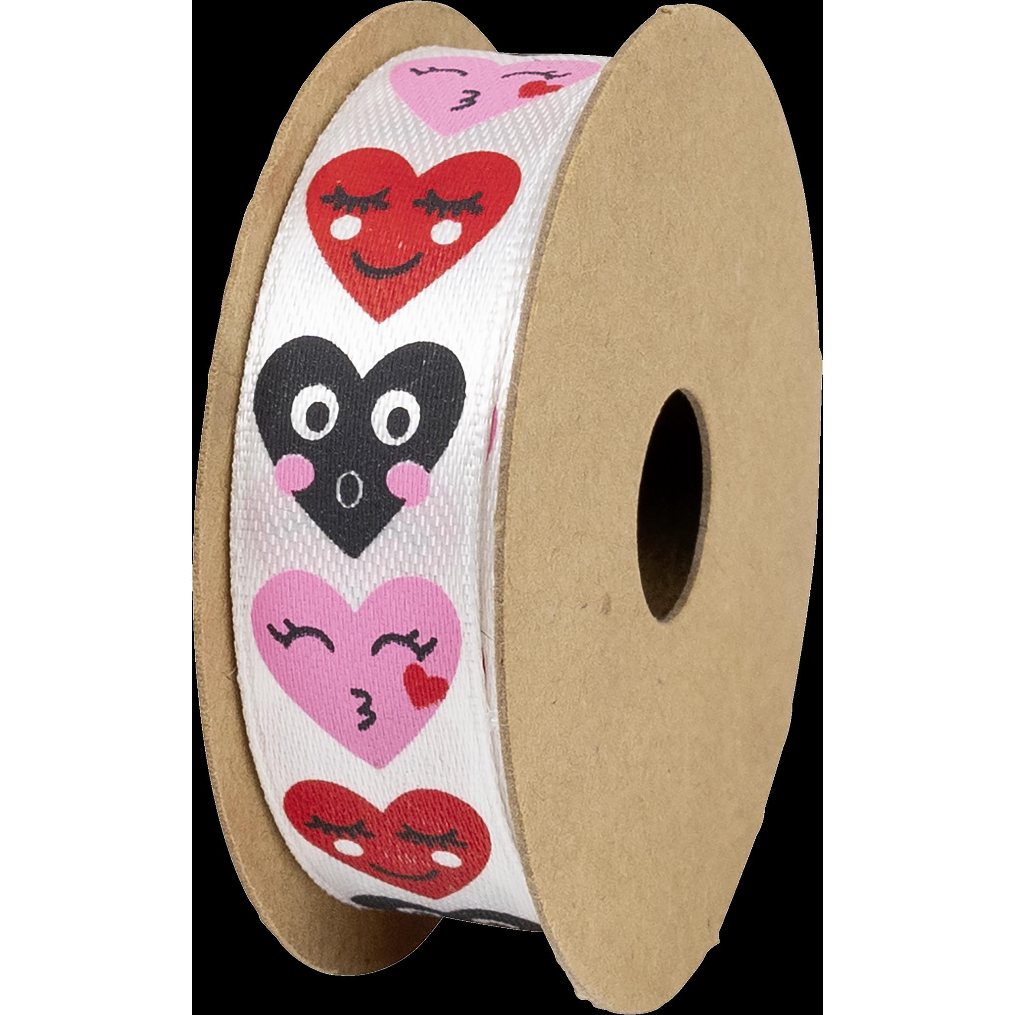 Stewo, Geschenkverpackung, Geschenkband Satin 15mm 258341079 Hearts (Geschenkband)