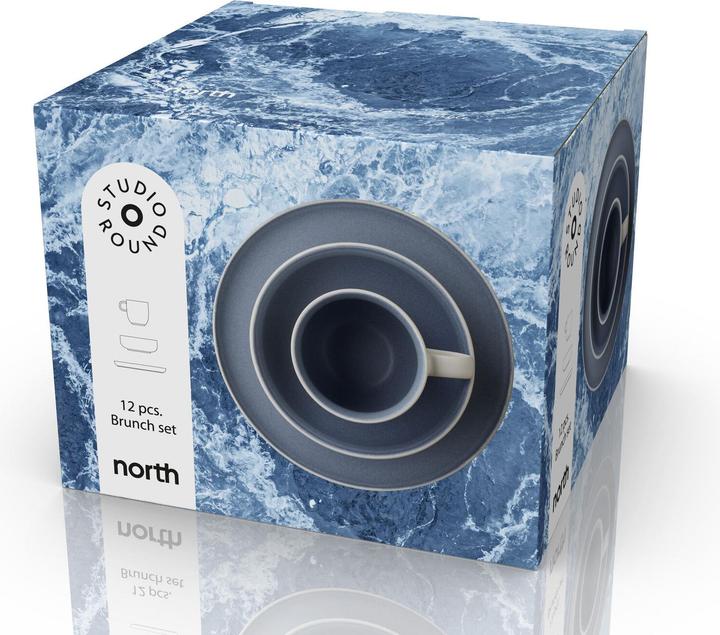 Actual product image Studio Round Speise-Service North 12-teilig, Blau (12 pcs.)