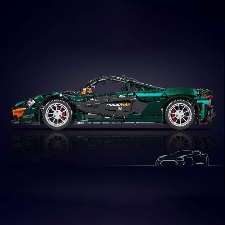 Actual product image Mould King P1 Hypercar Green