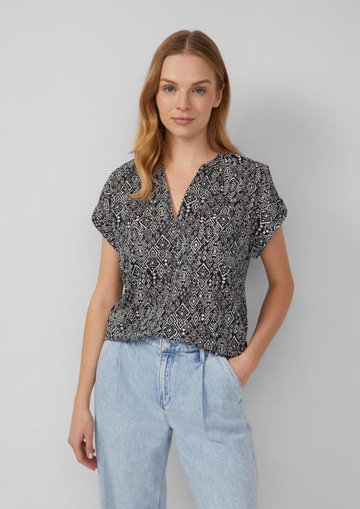 Immagine prodotto s.Oliver Bluse Leichte Baumwoll-Bluse mit All-over-Print (34)