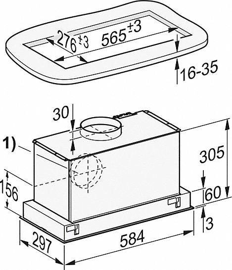 Produktbild Miele Da 2360 (Huttenlüfter)