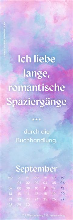 Produktbild Romance Lesezeichen & Kalender 2026 (6 x 18 cm, Harter Einband, Deutsch)