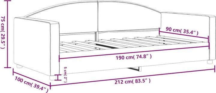 Produktbild vidaXL Tagesbett