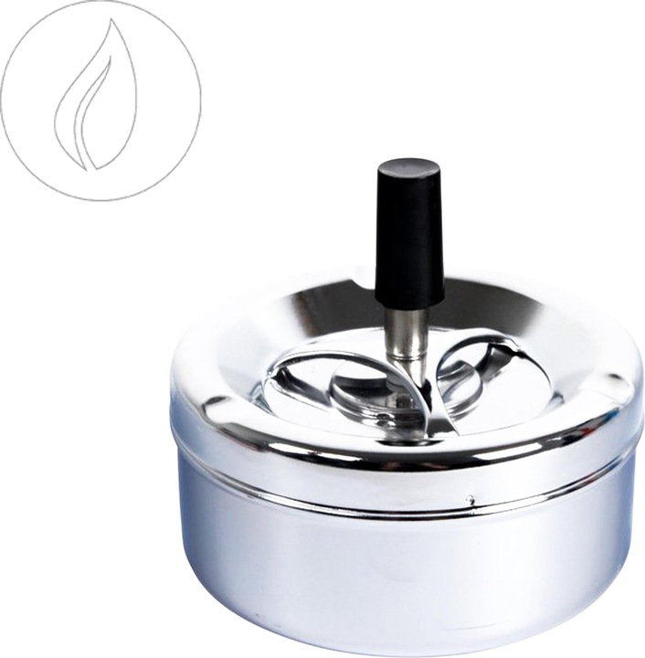 Produktbild Moosmayr Drehaschenbecher Chrome glanz 11 cm