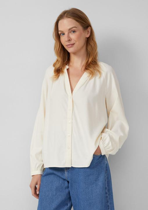 Immagine prodotto s.Oliver Bluse Flanell-Bluse im Relaxed Fit mit Raffung (32)