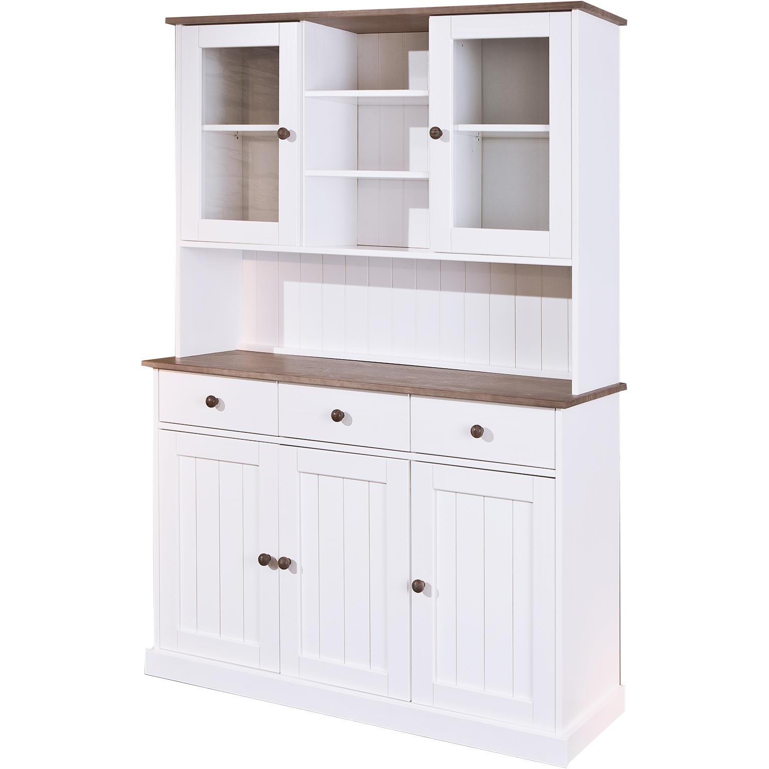 Inter Link, Vitrine + Buffetschrank, Westerland (131 x 45 x 191 cm)
