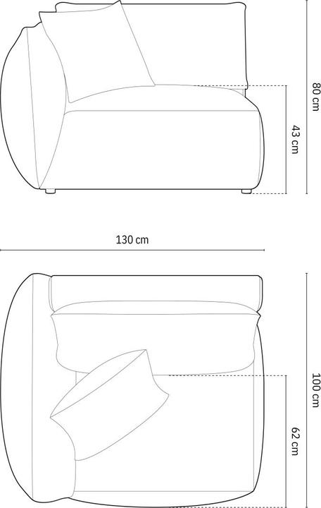 Produktbild Micadoni Chris (Modular Sofa, 1-Sitzer)