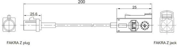 Produktbild Delock HF-Antennenkabel RG-316, 20cm