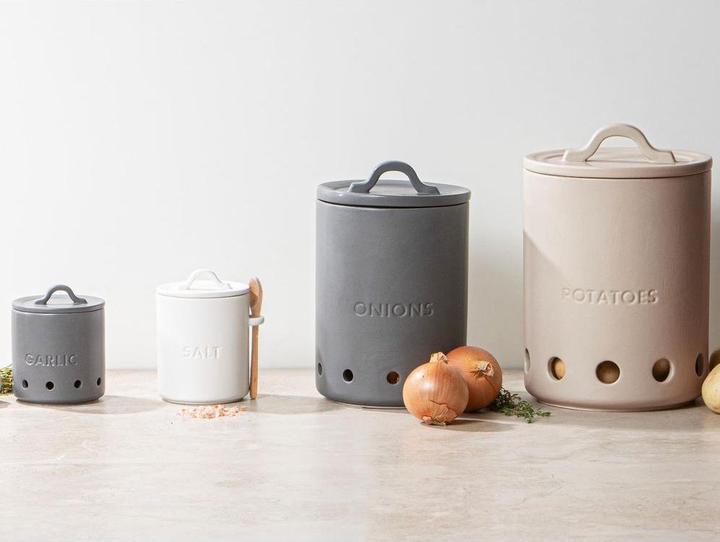 Produktbild Ladelle ESSENTIALS Knoblauch Topf anthrazit 10cm